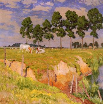 Emile Claus : The Receding Bank, July